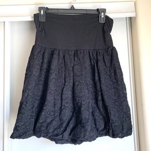 Black lace skirt